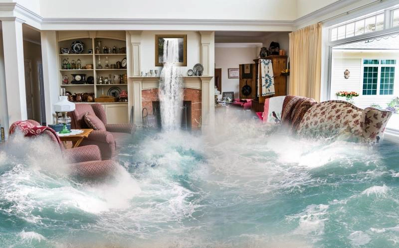 nettoyage après une inondation sur Sète